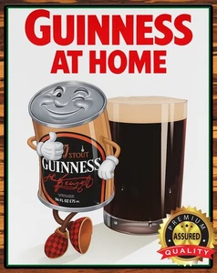 Letrero de metal Guinness - Stout - Guinness en casa - 11 x 14 - Imagen 1 de 4