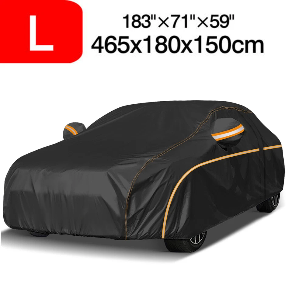 L Sedan Car Cover Waterproof Outdoor UV Protect For BMW 320i 325i 328i 335i 330i - Image 1 of 4