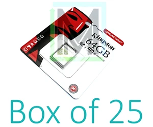 SDS/64GB KINGSTON CANVAS SELECT 64GB 80MB/s Class 10/UHS-I HD SDXC CARD - 25pcs - Picture 1 of 5