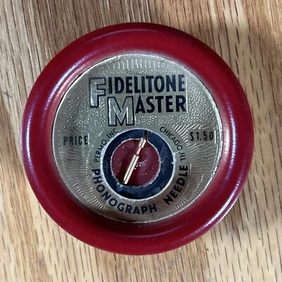 Antique Record Brush Duster Fidelitone Master W/ Needle Chicago Illinois Origina - Image 1 of 4