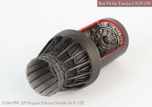 Mk.I MK-MA32016 1/32 F-15C/D/E/K P&W Nozzle & Burner (Closed) for Tamiya - Foto 1 di 9