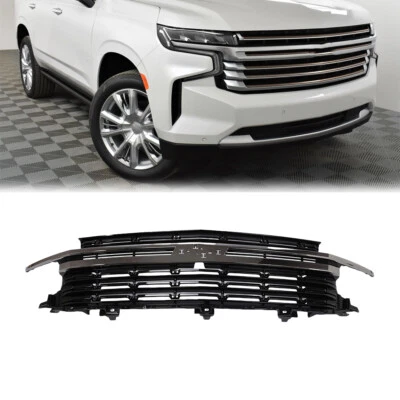 For 2021-2024 Chevrolet Tahoe Suburban HC Style Front Mesh Grille (Gloss Black) Foto 1 de 4