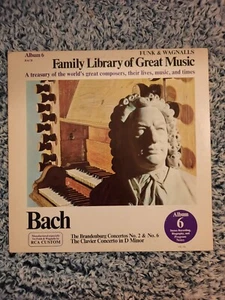 Funk & Wagnalls Family Library of Great Music, Album #6: Bach. Vinyl LP - Picture 1 of 7