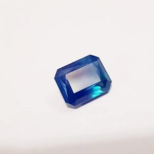 Piedra preciosa suelta de zafiro natural verde azulado de 9,40 quilates en forma de regalo extra - Imagen 1 de 9