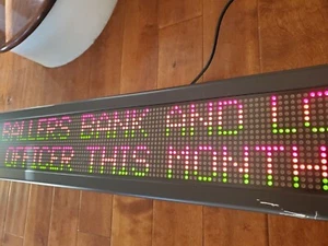 Alpha/Adaptive Micro Systems 4240C Tri-Color LED Electronic Sign Board w remote - Picture 1 of 17