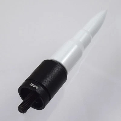 White  Bullet Style Stubby Aluminum Antenna 4" Fits Any KIA Car Screw In Model - Image 1 of 4