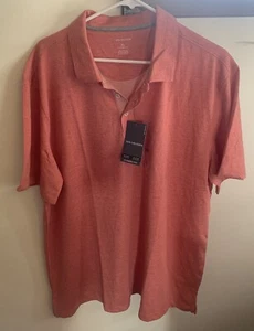 NEW Van Heusen  Men’s XL Fire Heather Polo Shirt Short Sleeve 3 Button - Picture 1 of 5