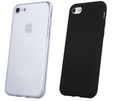 Back Case für Apple iPhone 7 8 SE 2020  2022 Hülle Tasche Cover Schwarz Klar Rot