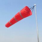 Wind Chaussette Sac Manche à Air Drapeau Mesures Polyester Rouge Anti-déchirures