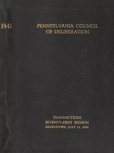 PROCEEDINGS OF THE PENNSYLVANIA COUNCIL OF DELIBERATION 1941 MASONIC MASONRY - Picture 1 of 1