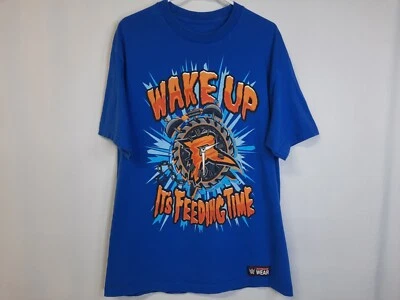 Camiseta manga corta WWE Ryback Feed Me More para hombre talla XL azul naranja Foto 1 de 4