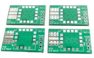 Placas de evaluación de desarrollo (PCB) Qty.4 para VCO en paquete SMT de 0,5""x0,5 - Imagen 1 de 2