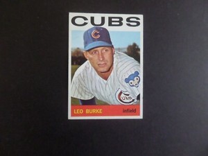 1964 TOPPS LEO BURKE CUBS BASEBALL CARD #557 HI EX BV $15.00 #64