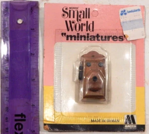 Vintage Neu Morris' Small World Miniaturen Puppenhaus Möbel alter Stil Telefon - Bild 1 von 3