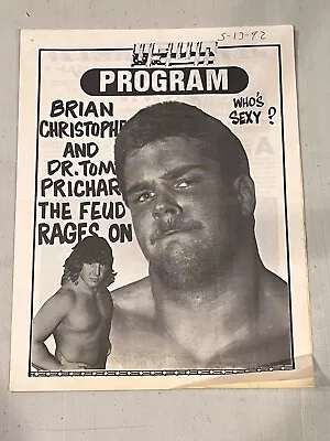 РЕДКАЯ BriaN Кристофер Джерри Lawler чемпионата Мемфис реслинг программа wwf 2 - Изображение 1 из 3
