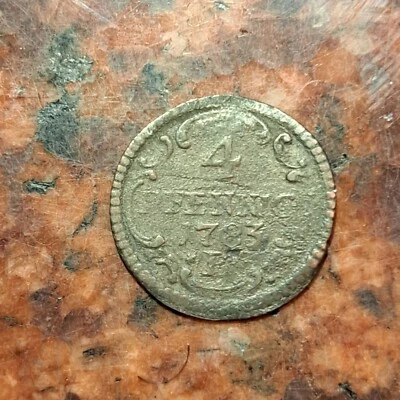 1783 4 PFENNIG Margraviate of Brandenburg-Ansbach - BILLON - 16MM - #B5374 - Image 1 of 2