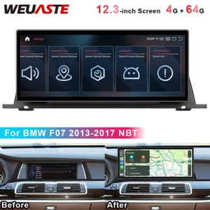 Android Car GPS Navi Stereo 12.3'' Ultra-thin Screen For BMW F07 2013-2017 NBT - Picture 1 of 19