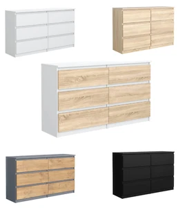 Kommode mit 6 Schubladen Breite: 120 cm - Schubladenschrank - Sideboard - Bild 1 von 29