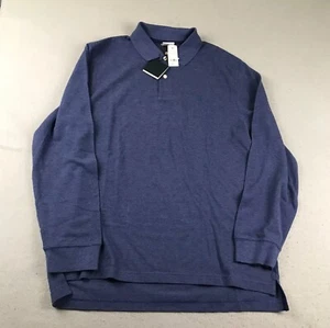 Brooks Brothers Shirt Mens Large Blue Original Long Sleeves Performance Polo NWT - Picture 1 of 11