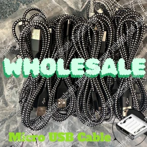 3/6/10FT Micro USB Fast Charger Data Cable Cord For Samsung Android LG HTC Lot - Picture 1 of 19