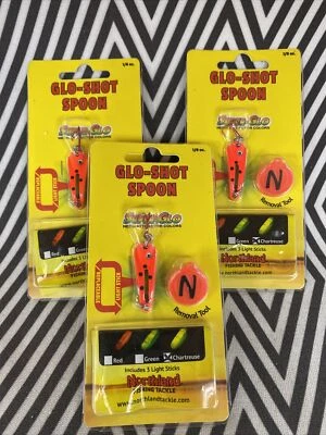 Northland Aparejos de Pesca Glo Shot Cuchara 1/8 OZ Super-Glo Lady Bug (Lote de 3) Foto 1 de 2