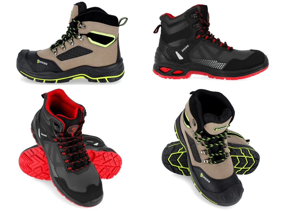 PROCERA Sicherheitsschuhe knöchelhoch S3 SR FO [Gr. 40-47] Arbeitsschuhe Winter halbhoch