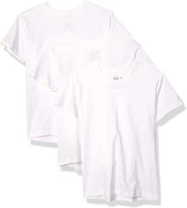 Fruit of the Loom Boys' Classic White Crew Neck T-Shirts, 8P, White, XS - Picture 1 of 4