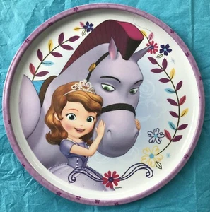 Disney Sofia the First & Minimus Zak! 8" Dinner Melamine Plate Dishwasher Safe - Picture 1 of 5