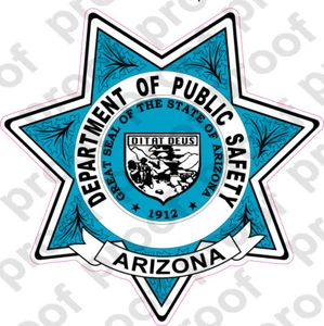 STICKER ARIZONA POLICE SHIELD - Picture 1 of 2