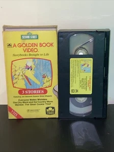 A Golden Book VHS - Sesame Street Big Bird - Everyone Makes Mistakes - Bild 1 von 2
