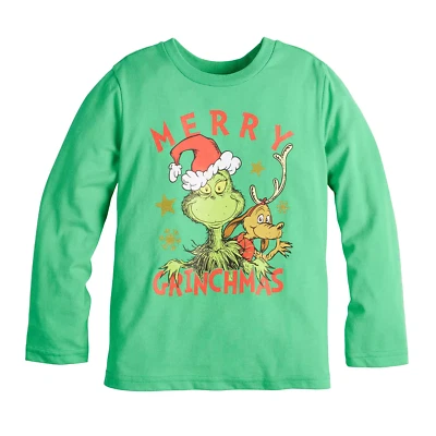 Niños Jumping Frijoles Dr. Seuss Cómo el Grinch Robó Navidad Manga Larga Talla 4 Foto 1 de 3