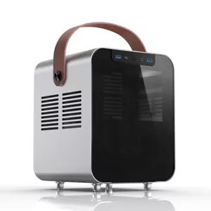 Jonsplus BO100-G Portable, Mini-ITX PC Case with Tempered Glass Front Panel - Picture 1 of 11