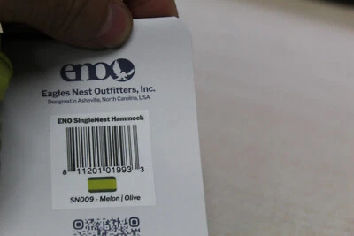 Impresionante Eno Universal Accesorios de Camping Hamaca SingleNest Melón/Oliva 173820 Foto 1 de 4