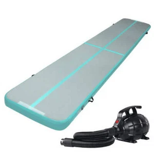 Everfit GoFun 5X1M Inflatable Air Track Mat with Pump Tumbling Gymnastics Green - Picture 1 of 6