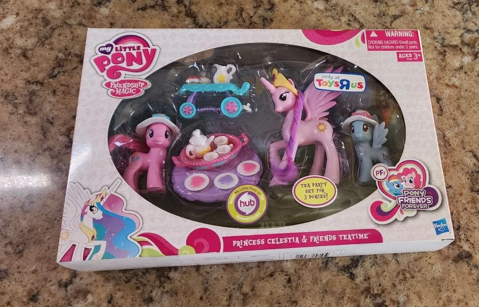 My Little Pony Princess Celestia Friends Teatime Tea Set Retired HTF