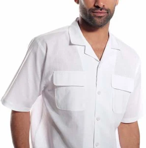 Stacy Adams 3510 Short Sleeve Linen Set White - Picture 1 of 8