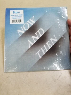 The Beatles -Now And Then, Limited Blue/White Marble 7" Single Vinyl LP READ AD - Image 1 of 4
