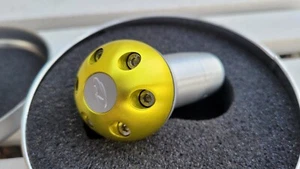 Ichibahn Pop Series Yellow Shift Knob Aluminum Universal Fit 8-12mm ISK132Y - Picture 1 of 6