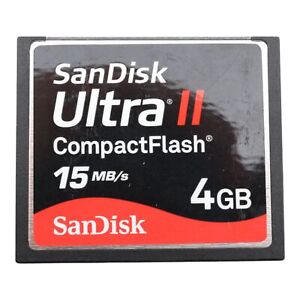4GB SanDisk Ultra II 15M/S Compact Flash Cf Carte