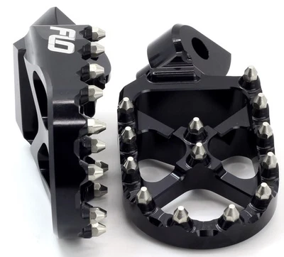 Pro Series Foot Pegs - Black Flo Motorsports FPEG-801BLK For 94-19 Cobra - Image 1 of 3