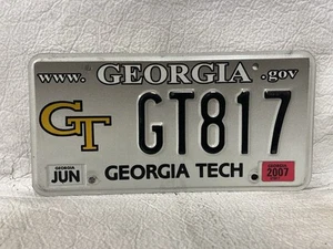 2007 Georgia Tech License Plate - Picture 1 of 2