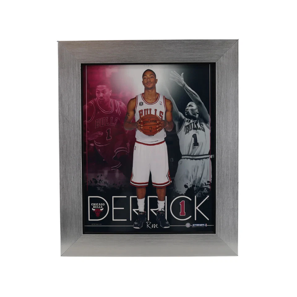 Derrick Rose Chicago Bulls Framed 10.5x13.5 Photo - Image 1 of 1