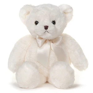 Chipper, 15 Inch White Teddy Bear Stuffed Animal Plush, Gift for Birthday - Picture 1 of 6