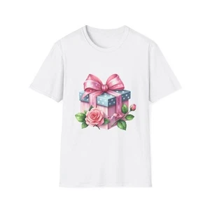 Mother's Day Floral T-Shirt, Unisex Tee, Gift for Mom, Flower Graphic Shirt, - Picture 1 of 6