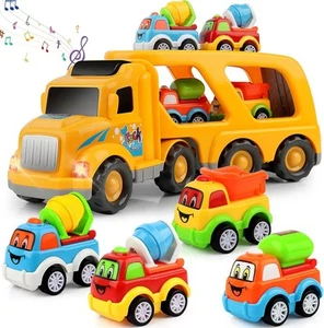 Construction Truck Toddler Toys Car: for 2 3 4 Year Old Boy 5 in 1... - Picture 1 of 7