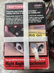 Craftsman 932361 - Right Angle Attachment w/ Wheels for Craftsman All in One NIB - Picture 1 of 4