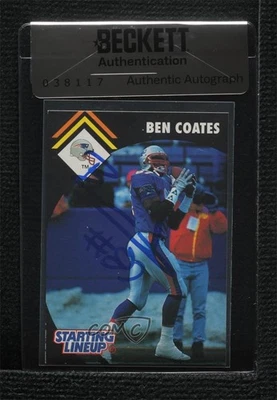 BAS 1995 Kenner Starting Lineup Ben Coates #520194 Seal of Authenticity Auto - Image 1 of 2