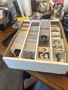 Vintage Topps FOOTBALL SET BREAK Estate Sale Dealer Lot Many Big Box Full - Picture 1 of 23