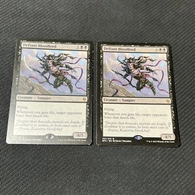 Defiant Bloodlord Magic The Gathering Mtg Rare Battle for Zendikar Card 2 - Image 1 of 4