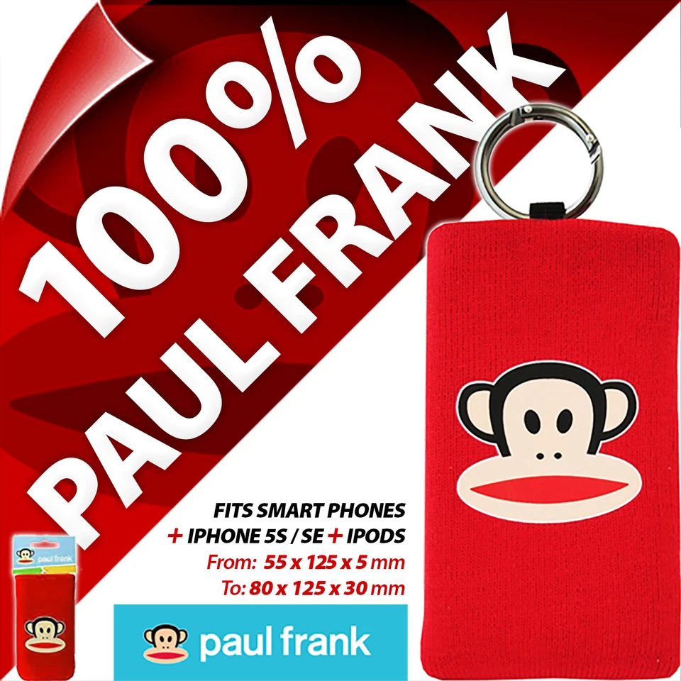 Paul Frank Phone Sock Case Cover Semi Universal Bag Mobile Smart Digital Cameras - Image 1 of 4